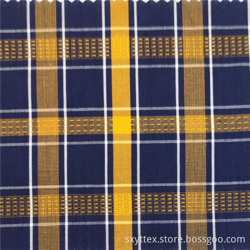 Plaid Yarn Dyed Cotton Dress Fabric Women